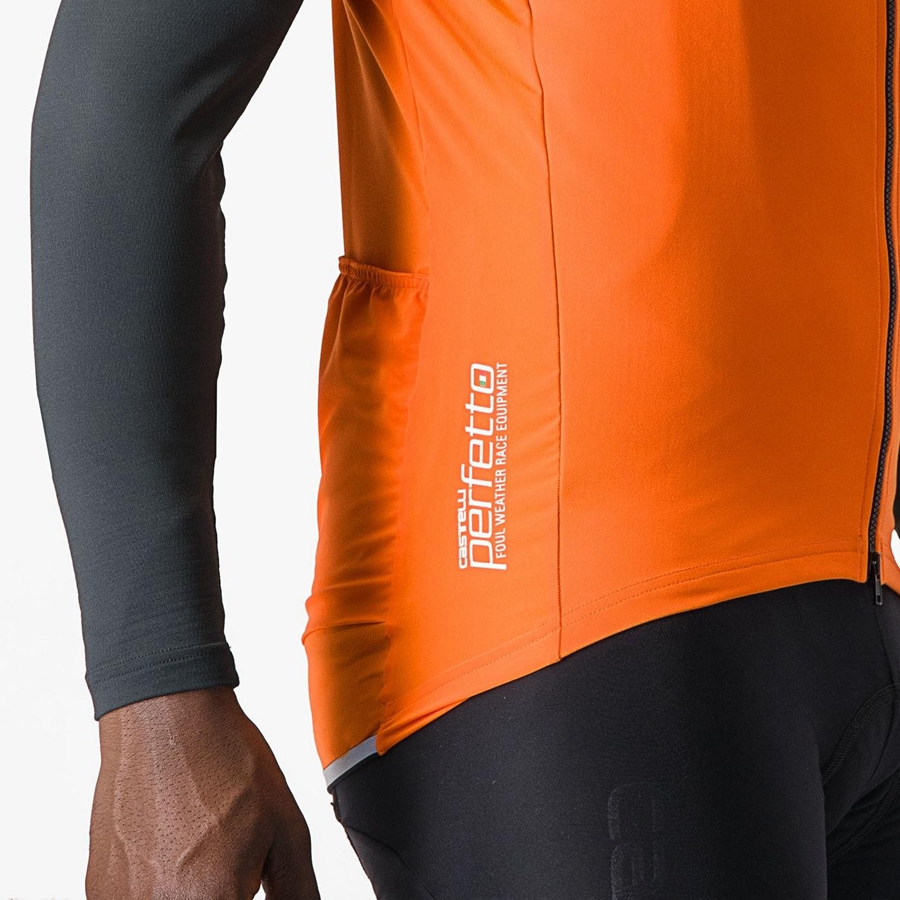 Colete Castelli PERFETTO RoS 2 Masculino Vermelhas Laranja | MXOLK8543