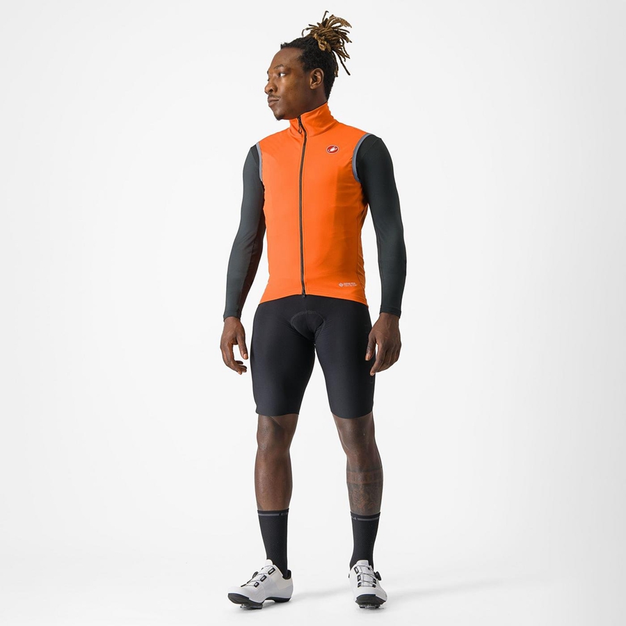 Colete Castelli PERFETTO RoS 2 Masculino Vermelhas Laranja | MXOLK8543