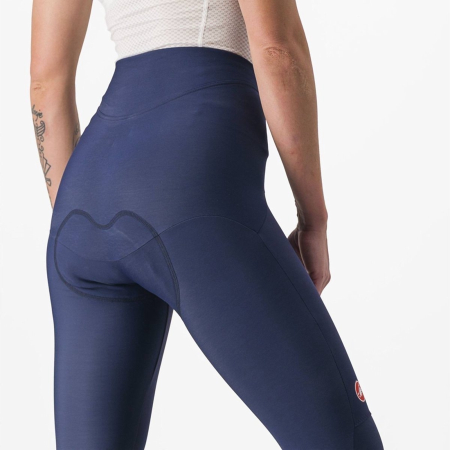 Leggings Castelli SORPASSO RoS W Feminino Azuis Prateadas | JGALI3415