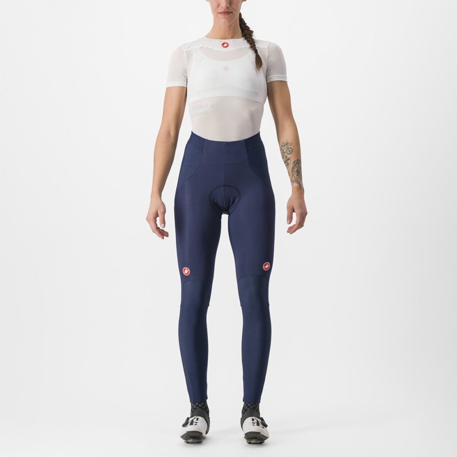 Leggings Castelli SORPASSO RoS W Feminino Azuis Prateadas | JGALI3415