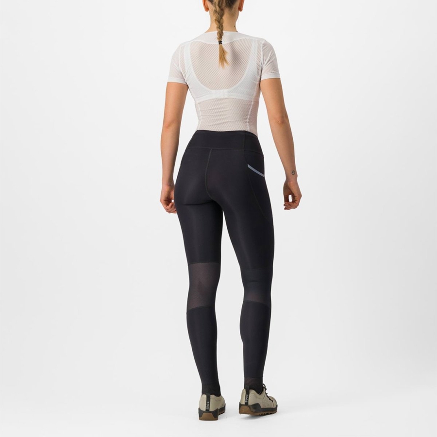 Leggings Castelli UNLIMITED TRAIL W Feminino Pretas | DCJXM4765