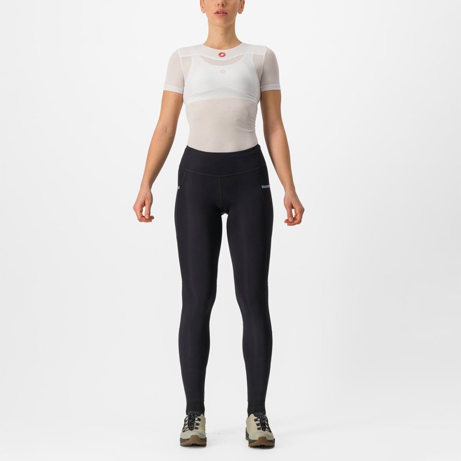 Leggings Castelli UNLIMITED TRAIL W Feminino Pretas | DCJXM4765