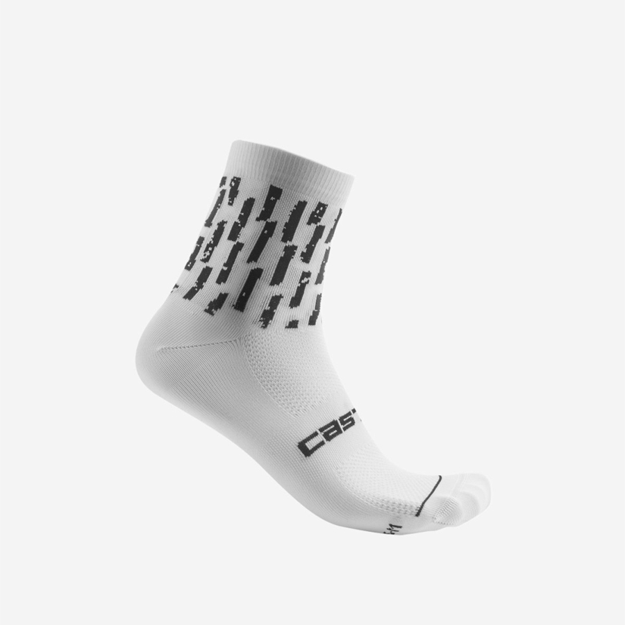 Meias Castelli AERO PRO W 9 CM Feminino Branco | KYISQ8510