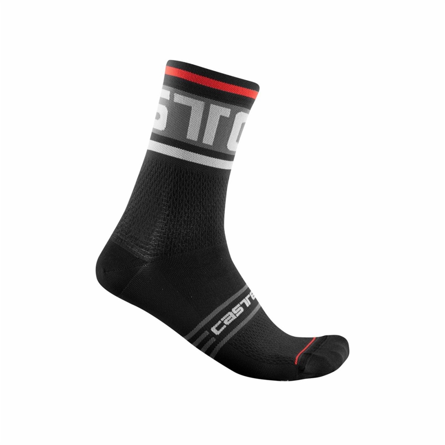 Meias Castelli PROLOGO 15 Masculino Pretas | EQRNG0872