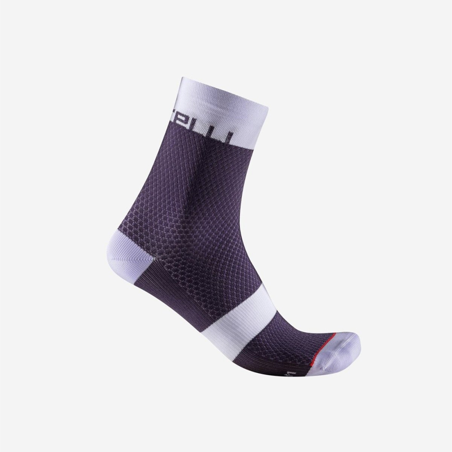 Meias Castelli VELOCISSIMA 12 Feminino Roxo | UGCPY9256