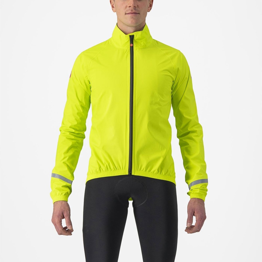 Proteção Castelli EMERGENCY 2 RAIN Masculino Luz Verdes | KIWAV8079