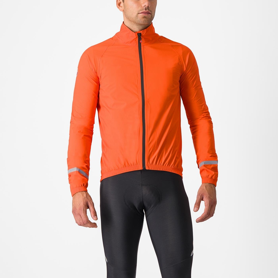 Proteção Castelli EMERGENCY 2 RAIN Masculino Laranja | MGCEB2947