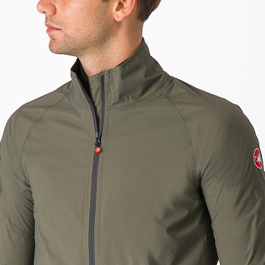 Proteção Castelli EMERGENCY 2 RAIN Masculino Verdes | LQBGY5270