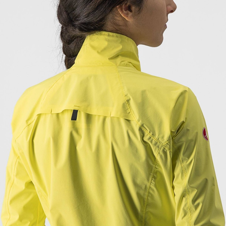 Proteção Castelli EMERGENCY 2 W RAIN Feminino Amarelas | KZWTY2081