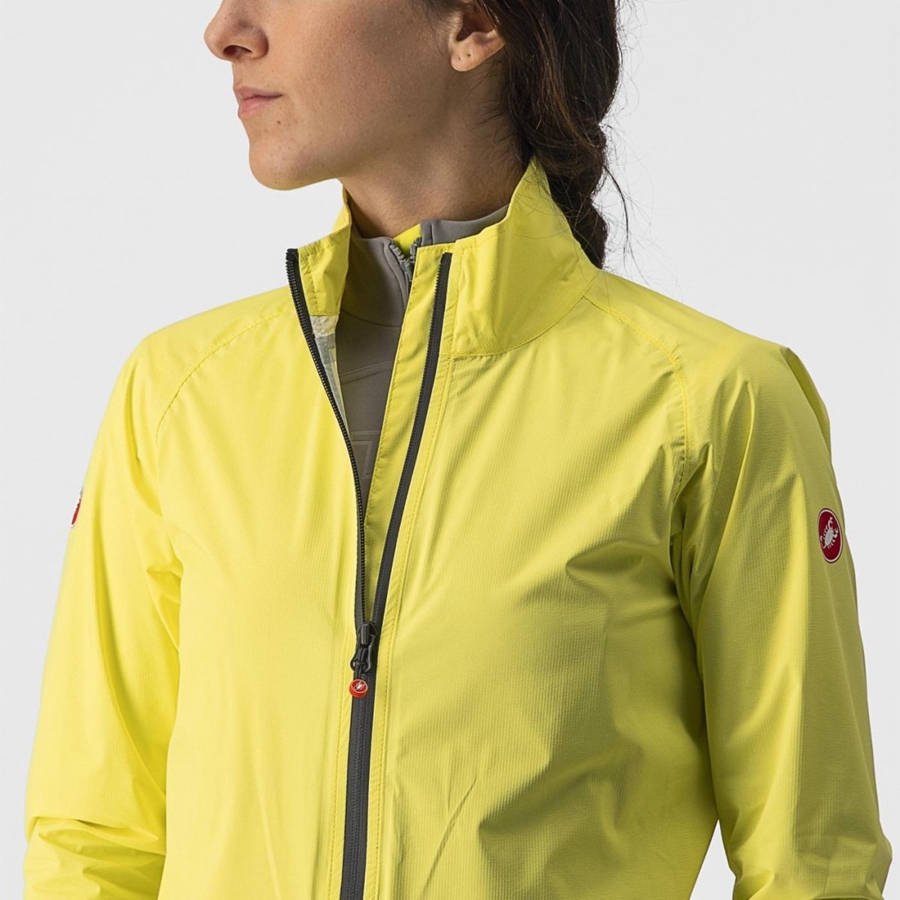 Proteção Castelli EMERGENCY 2 W RAIN Feminino Amarelas | KZWTY2081