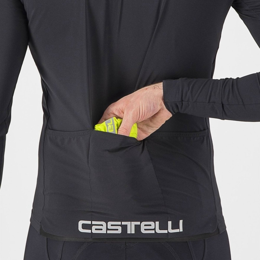 Proteção Castelli SQUADRA STRETCH Masculino Luz Verdes Cinzentas Escuro | LNPVS8307