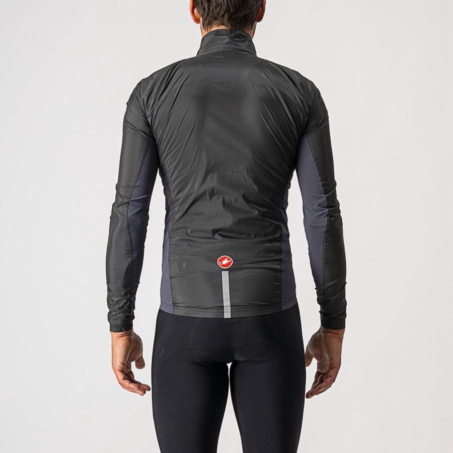 Proteção Castelli SQUADRA STRETCH Masculino Pretas Cinzentas Escuro | LKROC2035