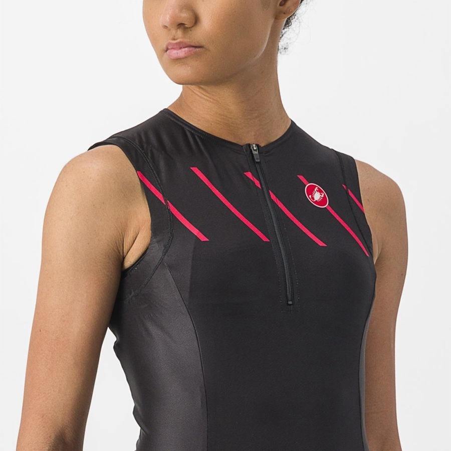 Ternos Castelli FREE 2 W TRI SINGLET Feminino Pretas | UWYRD3148